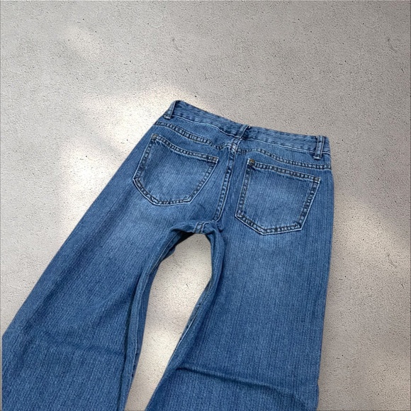 Love Soho High Rise Wide Leg Jeans w/ Black Bow Details - Picture 5 of 7